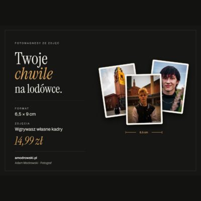 Fotomagnesy 6,5 × 9 cm ze zdjęć — Adam Modrowski