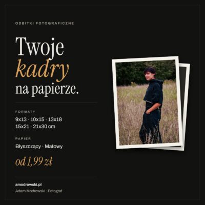 Odbitki fotograficzne — formaty od 9x13 do 21x30, papier błyszczący lub matowy