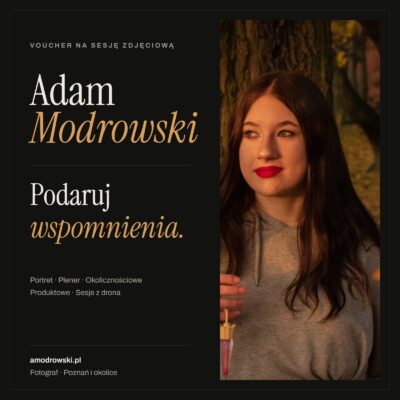 Voucher na sesję zdjęciową — Adam Modrowski, fotograf